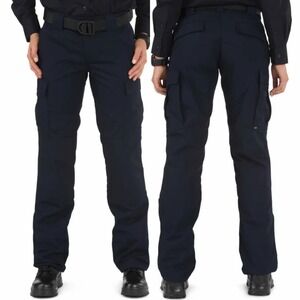 5.11 Tactical Stryke Cargo Pants Womens Size 2 Long Tall Work Pockets Navy Blue